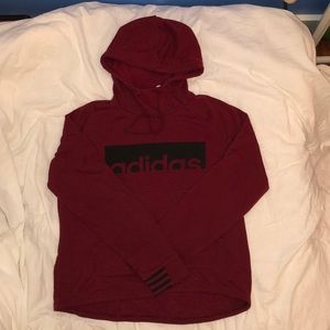 Maroon adidas hoody